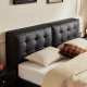 Linspire Obsidian Leather Super King Bed Frame