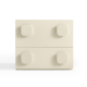 Linspire Mosaic Bedside Table, Off-White