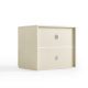 Linspire Mosaic Set of 2 Modular Storage Cabinets, Off-White