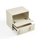 Linspire Mosaic Set of 2 Modular Storage Cabinets, Off-White