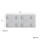Linspire Mosaic Set of 2 Modular Storage Cabinets, Off-White