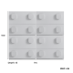 Linspire Mosaic Set of 4 Modular Storage Cabinets, Warm Wood