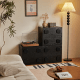 Linspire Mosaic Set of 3 Modular Storage Cabinets, Black