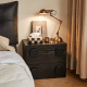 Linspire Mosaic Bedside Table, Black