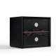 Linspire Mosaic Bedside Table, Black