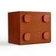 Linspire Mosaic Bedside Table, Warm Wood