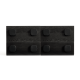 Linspire Mosaic Set of 2 Modular Storage Cabinets, Black
