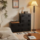 Linspire Mosaic Set of 2 Modular Storage Cabinets, Black