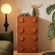 Linspire Mosaic Set of 2 Modular Storage Cabinets, Warm Wood