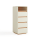 Linspire Evoke Chest of 4 Drawers with Open Storage, 0.4m