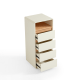 Linspire Evoke Chest of 4 Drawers with Open Storage, 0.4m
