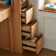 Linspire Oaklyn Solid Oak Slim Display Cabinet with Drawers