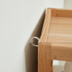 Linspire Oaklyn Solid Oak Slim Display Cabinet with Drawers