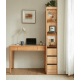 Linspire Oaklyn Solid Oak Slim Display Cabinet with Drawers