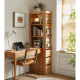 Linspire Oaklyn Solid Oak Slim Display Cabinet with Drawers