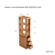 Linspire Oaklyn Solid Oak Slim Display Cabinet with Drawers