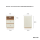 Linspire Evoke Chest of 2 Drawers with Open Storage, 0.4m
