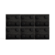 Linspire Mosaic Set of 6 Modular Storage Cabinets, Black