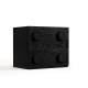 Linspire Mosaic Set of 6 Modular Storage Cabinets, Black
