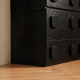 Linspire Mosaic Set of 6 Modular Storage Cabinets, Black