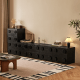Linspire Mosaic Set of 6 Modular Storage Cabinets, Black