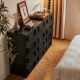 Linspire Mosaic Set of 6 Modular Storage Cabinets, Black