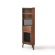 Linspire Vista Walnut Corner Storage Cabinet