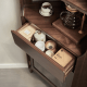 Linspire Vista Walnut Corner Storage Cabinet