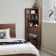 Linspire Vista Walnut Corner Storage Cabinet