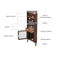 Linspire Vista Walnut Corner Storage Cabinet