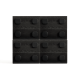 Linspire Mosaic Set of 4 Modular Storage Cabinets, Black