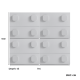 Linspire Mosaic Set of 4 Modular Storage Cabinets, Black