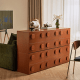 Linspire Mosaic Set of 6 Modular Storage Cabinets, Warm Wood