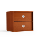 Linspire Mosaic Set of 6 Modular Storage Cabinets, Warm Wood