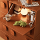 Linspire Mosaic Set of 6 Modular Storage Cabinets, Warm Wood