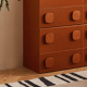 Linspire Mosaic Set of 6 Modular Storage Cabinets, Warm Wood