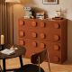 Linspire Mosaic Set of 6 Modular Storage Cabinets, Warm Wood