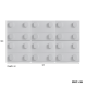 Linspire Mosaic Set of 6 Modular Storage Cabinets, Warm Wood