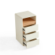Linspire Evoke Chest of 3 Drawers with Open Storage, 0.4m