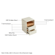 Linspire Evoke Chest of 2 Drawers with Open Storage, 0.6m