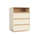 Linspire Evoke Chest of 3 Drawers with Open Storage, 0.6m