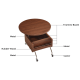Linspire Ursula Movable Coffee Table with Lift-Top