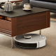 Linspire Ursula Nesting Coffee Table Set with Drawer and Glass Top