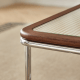 Linspire Ursula Nesting Coffee Table Set with Drawer and Glass Top