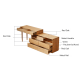 Linspire Oaklyn Adjustable Dressing Table and Stool Set