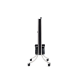 Linspire Trend Rolling TV Stand with Storage, Height Adjustable
