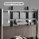 Linspire Trend Rolling TV Stand with Storage, Height Adjustable
