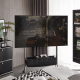 Linspire Trend Rolling TV Stand with Storage, Height Adjustable