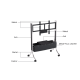 Linspire Trend Rolling TV Stand with Storage, Height Adjustable