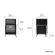 Linspire Meadow Movable Office Open Storage Cabinet
